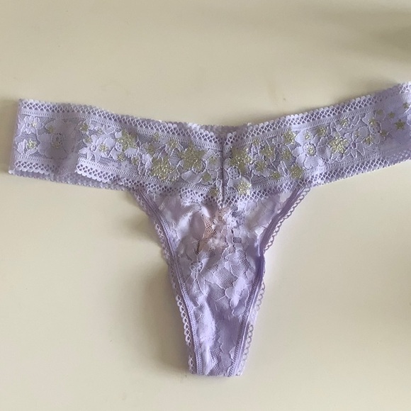 Victoria's Secret Other - NWT VICTORIA’S SECRET LAVENDER THONG PANTIES W/STAR DETAIL